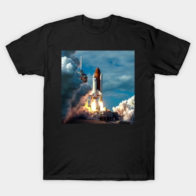 Space Shuttle Columbia. T-Shirt by Rosettemusicandguitar